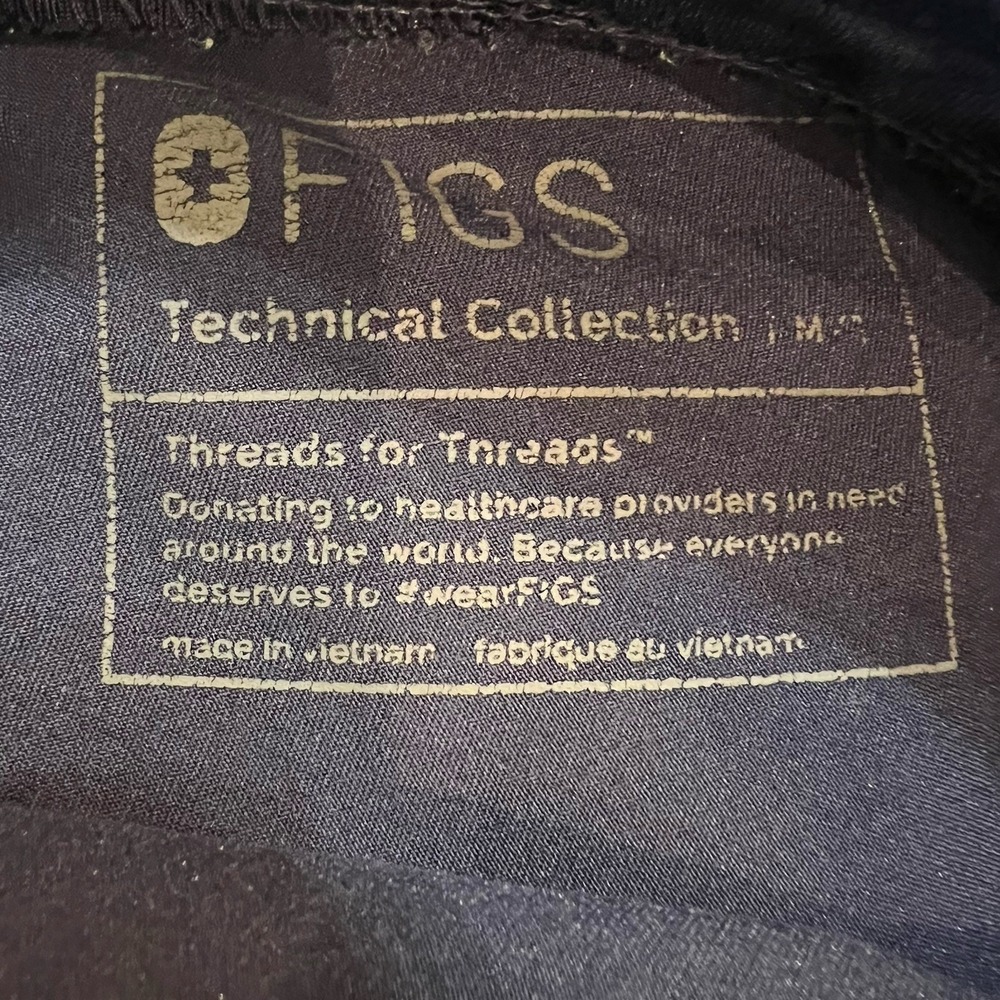 FIGS Zamora Jogger Scrub Pants Navy Blue Womens Medium W18SW2005t Technical Col. - Picture 6 of 8